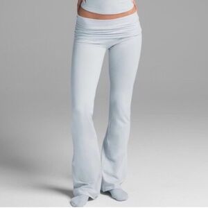 NWT SKIMS Cotton Jersey Foldover Pants Size Extra Small